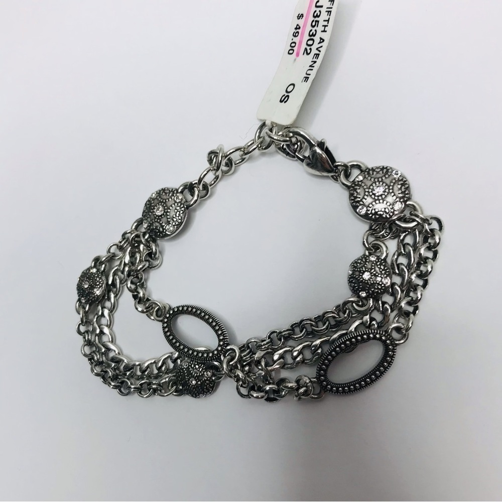 BRIGHTON Fifth Avenue Silver Layered Bracelet